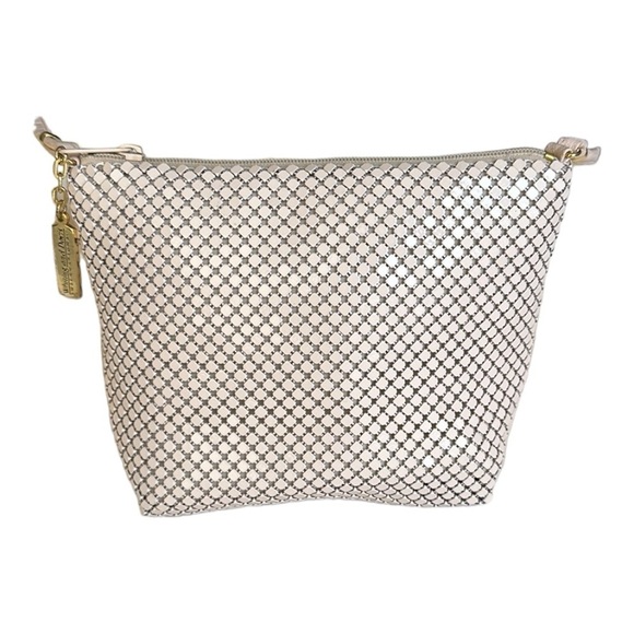 Whiting & Davis Handbags - WHITING & DAVIS International Vintage Y2K Mini Crossbody Bag Mesh Blush Pink